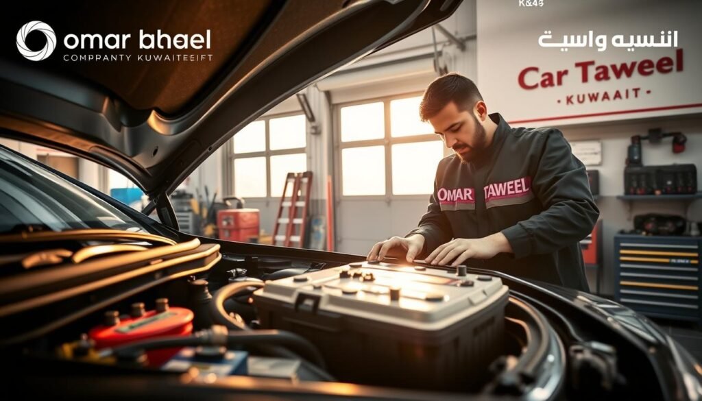 Changing car batteries Kuwait